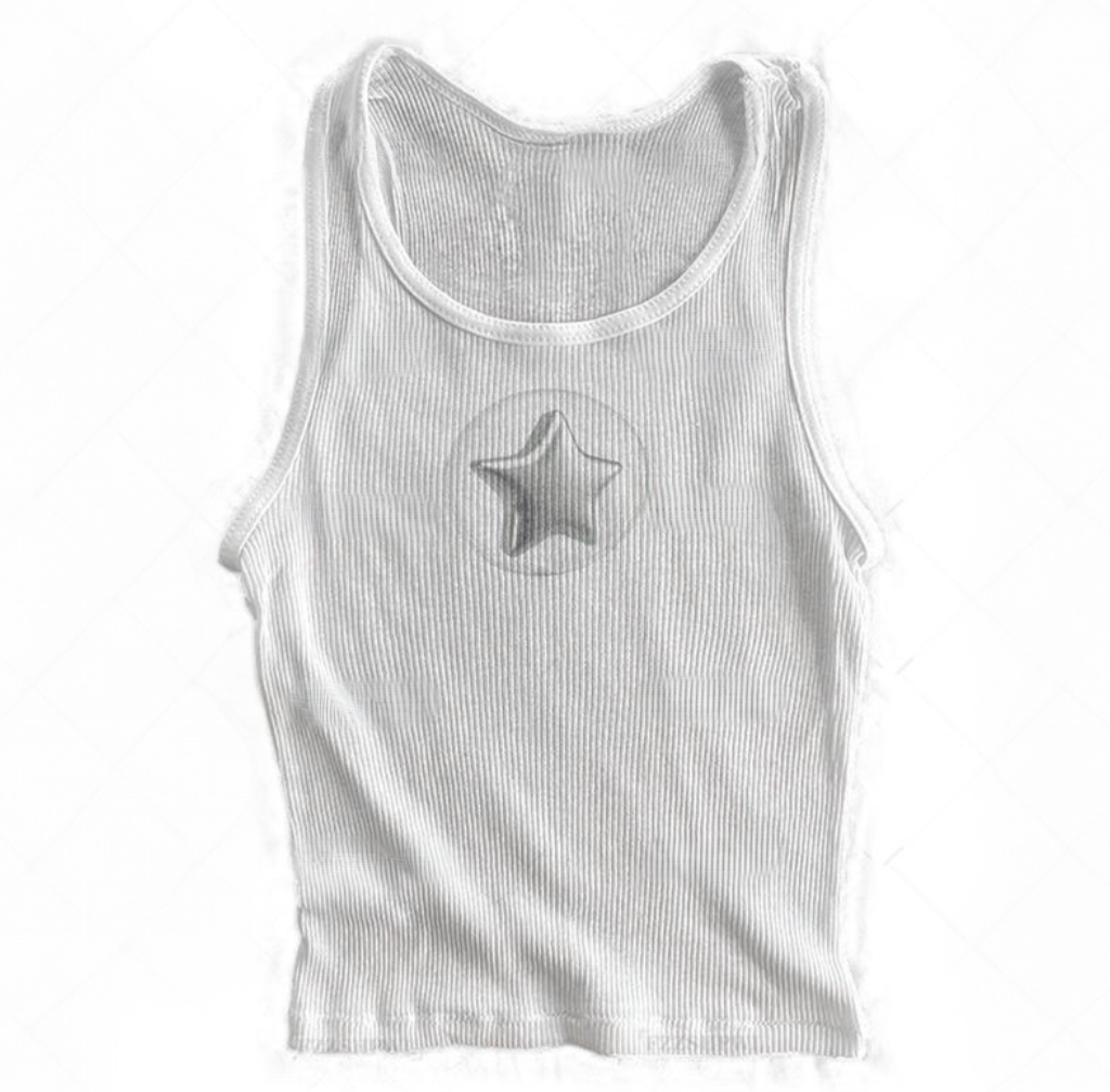 CHROME Y2K STAR Tank Top