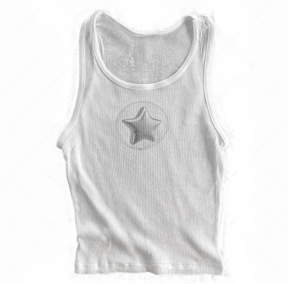 CHROME Y2K STAR Tank Top